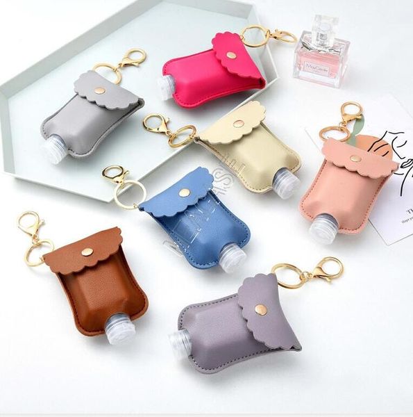 60ml hand sanitizer bottle with clip pu leather holder cover sleeve bag 2pcs/set protable travel bottles keychains key chain pendent d9201, Blue
60ml hand sanitizer bottle with clip pu leather holder cover sleeve bag 2pcs/set protable travel bottles keychains key chain pendent d9201, Blue