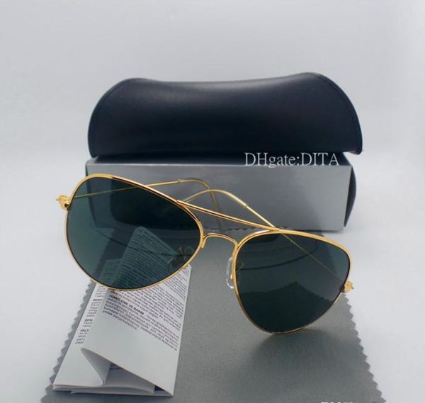 glass lens brands sunglasses men women metal frame 58mm 62mm trends vintage eyewear flat 10 color mirror uv400 pilot cases box, Black
glass lens brands sunglasses men women metal frame 58mm 62mm trends vintage eyewear flat 10 color mirror uv400 pilot cases box, Black