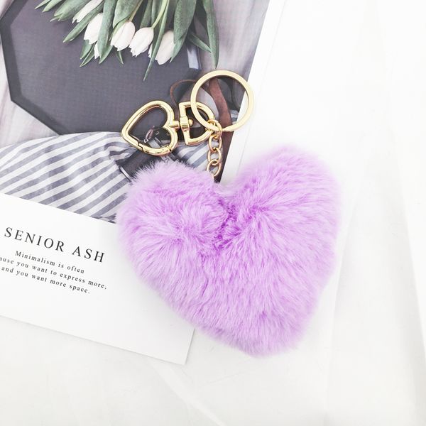 10cm fluffy colorful pom pom faux rabbit fur heart keychains for women key rings key holder trendy jewelry bag accessories gift, Silver
10cm fluffy colorful pom pom faux rabbit fur heart keychains for women key rings key holder trendy jewelry bag accessories gift, Silver