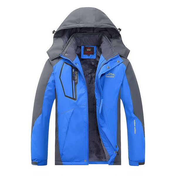 brushed and thick large size raincoat jacket winter men's outdoor mountaineering clothing ski suit cotton coat men's coat, Blue;black
brushed and thick large size raincoat jacket winter men's outdoor mountaineering clothing ski suit cotton coat men's coat, Blue;black