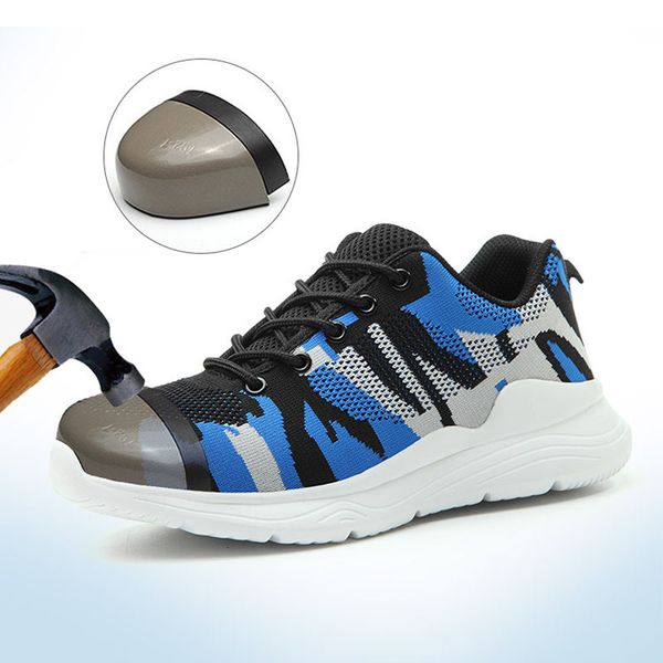 summer safety shoes breathable mesh work shoes steel toe men safety boots 4#20/10d50, Black
summer safety shoes breathable mesh work shoes steel toe men safety boots 4#20/10d50, Black