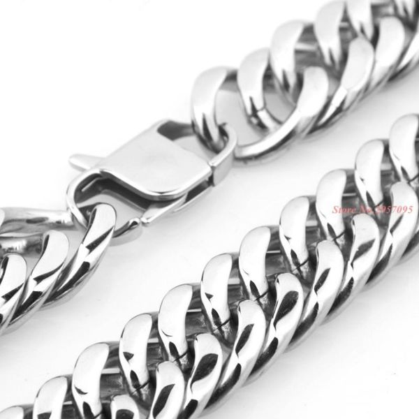 18mm fashion women men chain necklace silver-color 316l stainless steel chains necklace stainless steel jewelry
18mm fashion women men chain necklace silver-color 316l stainless steel chains necklace stainless steel jewelry