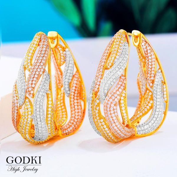 hoop & huggie godki luxury hollow design cubic zirconia statement big hoops earrings for women wedding dubai bridal round circle earring, Golden;silver
hoop & huggie godki luxury hollow design cubic zirconia statement big hoops earrings for women wedding dubai bridal round circle earring, Golden;silver