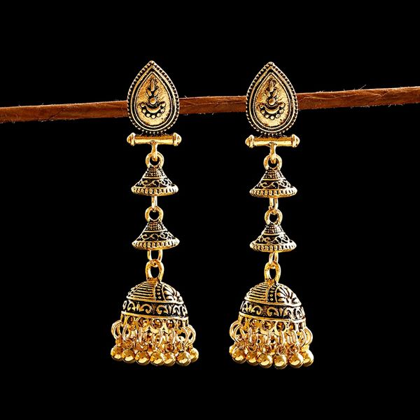 2020 новый jhumka ювелирных изделий античная этнический gypsy gold metal big bell преувеличивают длинные падения висячие серьги для женщин b, Silver
2020 новый jhumka ювелирных изделий античная этнический gypsy gold metal big bell преувеличивают длинные падения висячие серьги для женщин b, Silver