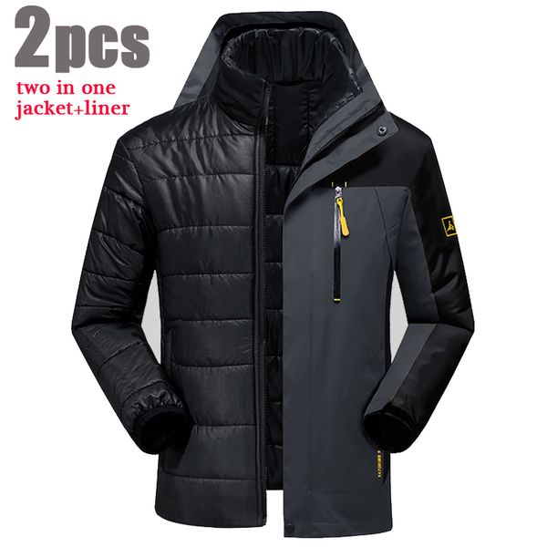 5xl 6xl winter jacket men/women winter coat waterproof thick warm parka brand-clothing jacket + liner 2pcs windbreaker men cf004, Black;brown
5xl 6xl winter jacket men/women winter coat waterproof thick warm parka brand-clothing jacket + liner 2pcs windbreaker men cf004, Black;brown
