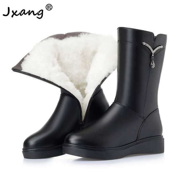 jxang black booties big size 35-43 winter 2020 new genuine leather female woman snow boots thick warm wool boots shoes women
jxang black booties big size 35-43 winter 2020 new genuine leather female woman snow boots thick warm wool boots shoes women