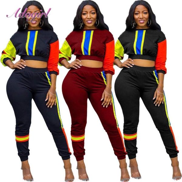 autumn women's set full sleeve striped print crop sweatshirt joggers pants suit sportwear two piece set outfit tracksuit, Gray
autumn women's set full sleeve striped print crop sweatshirt joggers pants suit sportwear two piece set outfit tracksuit, Gray