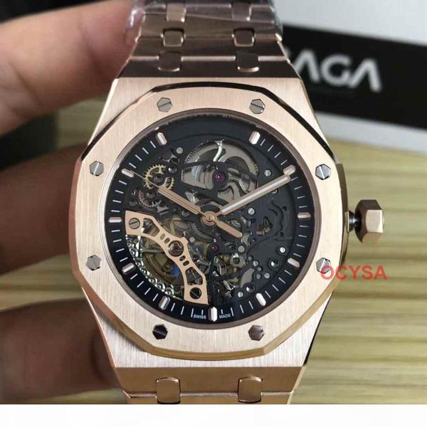 luxury royal oak double balance wheel openworked automatic movement womens mens designer watch diamond watches tag watch wristwatches, Slivery;brown
luxury royal oak double balance wheel openworked automatic movement womens mens designer watch diamond watches tag watch wristwatches, Slivery;brown
