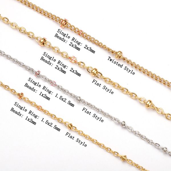 2m/lot stainless steel cable link clip beads chains for diy jewelry anklet necklaces bracelet making chain materials findings
2m/lot stainless steel cable link clip beads chains for diy jewelry anklet necklaces bracelet making chain materials findings