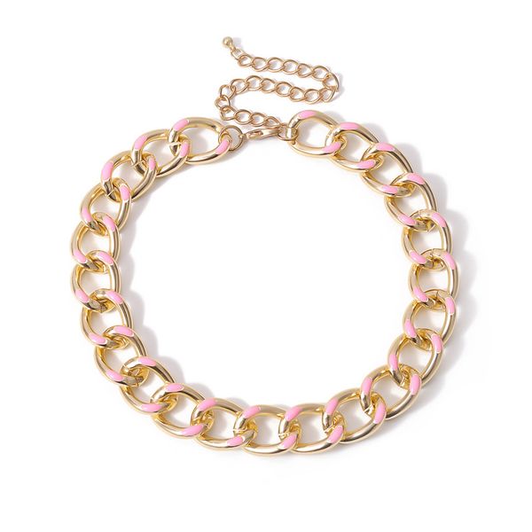 10pcs/lot fashion geometric aluminum curb chains european colorful thick clavicle chains for women dress street chokers jewelry accessories, Silver
10pcs/lot fashion geometric aluminum curb chains european colorful thick clavicle chains for women dress street chokers jewelry accessories, Silver
