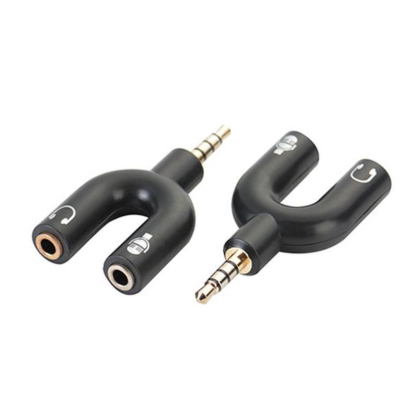 cgjxs3 .5mm stereo splitter audio 1 male to 2 female audio u type 3 .5mm jack plug headset audio aux mic converter adapter
cgjxs3 .5mm stereo splitter audio 1 male to 2 female audio u type 3 .5mm jack plug headset audio aux mic converter adapter