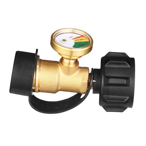 bbq with meter gauge outdoor connect tank adapter brass threaded easy install