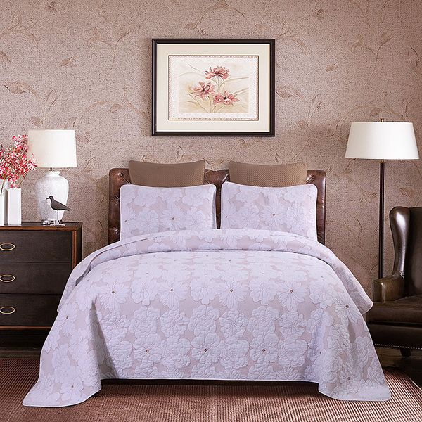 chausub embroidered quilt set 3pcs bedspreads washed cotton quilts solid color quilted bed cover shams king queen size coverlets
chausub embroidered quilt set 3pcs bedspreads washed cotton quilts solid color quilted bed cover shams king queen size coverlets