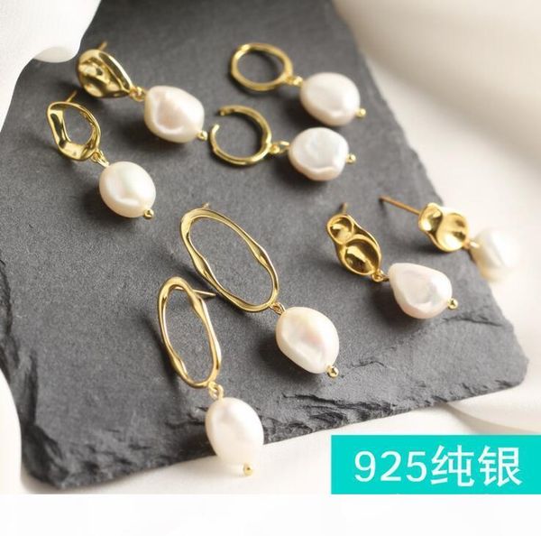 luxury 18k gold earrings s925 sterling silver asymmetric dangle earrings with pearl designer jewelry for women, Golden;silver
luxury 18k gold earrings s925 sterling silver asymmetric dangle earrings with pearl designer jewelry for women, Golden;silver