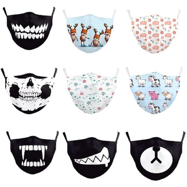 wholesale children's black and white cartoon mouth animal digital printing masks adjustable protection dust and haze filter masks
wholesale children's black and white cartoon mouth animal digital printing masks adjustable protection dust and haze filter masks