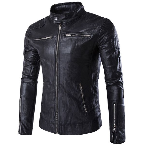men's jackets 2021 brand biker leather men stylish jaqueta couro masculine stand collar fashion design punk locomotive jacket wear, Black;brown
men's jackets 2021 brand biker leather men stylish jaqueta couro masculine stand collar fashion design punk locomotive jacket wear, Black;brown