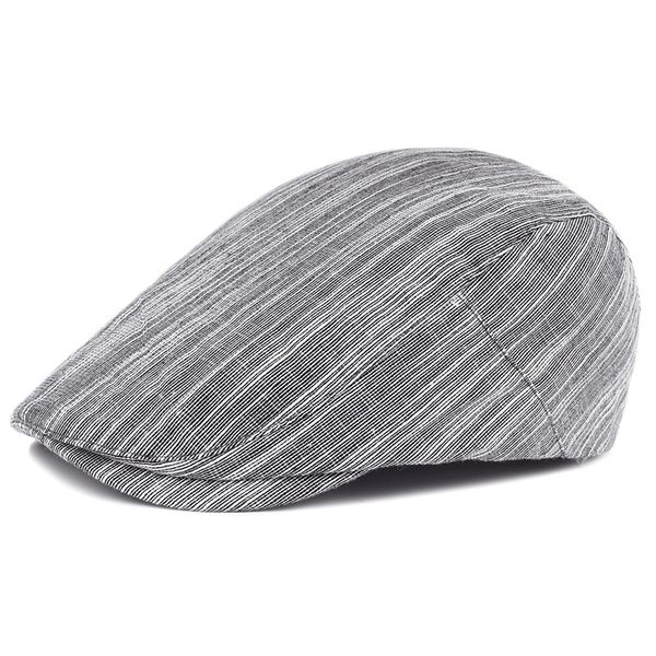 berets 2021 style pinstripe cotton casquette beret men's british wind open forward cap, Blue;gray
berets 2021 style pinstripe cotton casquette beret men's british wind open forward cap, Blue;gray