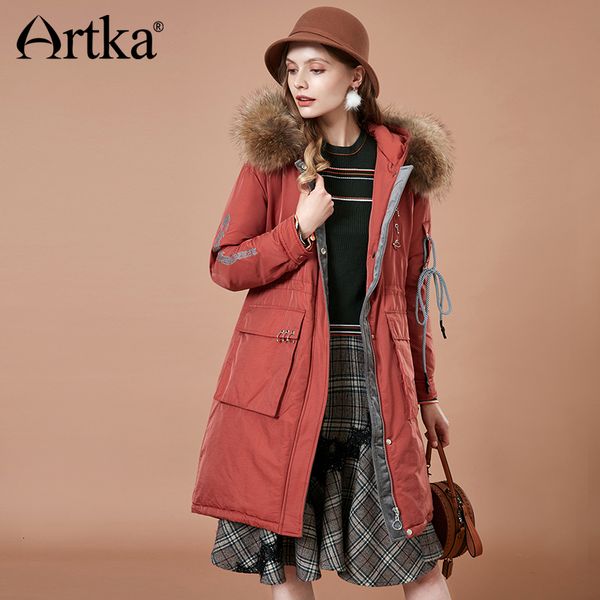 artka winter women thick long down jacket fashion fur collar hooded 90% white duck down coat parka mujer yk10183d, Black;white
artka winter women thick long down jacket fashion fur collar hooded 90% white duck down coat parka mujer yk10183d, Black;white