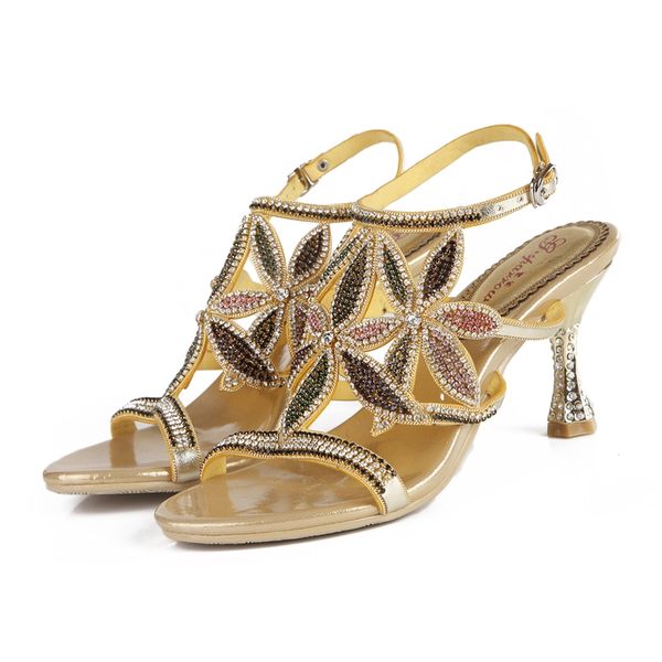 fashion large size personality golden leaf pattern cup heel sandals color rhinestones versatile wedding dinner shoes, Black
fashion large size personality golden leaf pattern cup heel sandals color rhinestones versatile wedding dinner shoes, Black