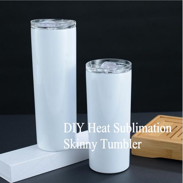65pcs/lot sublimation blanks skinny tumbler stainless steel coffee mug insulated wine tumbler straws vacuum white sea shipping 20oz cups
65pcs/lot sublimation blanks skinny tumbler stainless steel coffee mug insulated wine tumbler straws vacuum white sea shipping 20oz cups