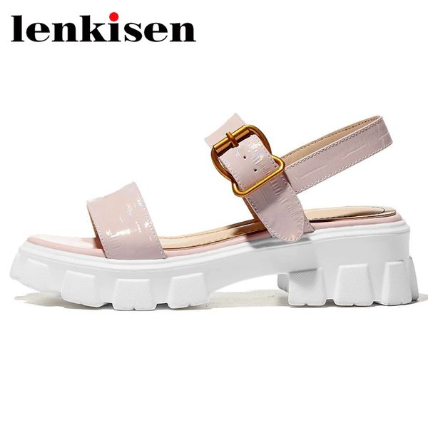 lenkisen 2020 basic natural leather peep toe high heels thick bottom buckle strap beauty lady dating sandals women l15, Black
lenkisen 2020 basic natural leather peep toe high heels thick bottom buckle strap beauty lady dating sandals women l15, Black