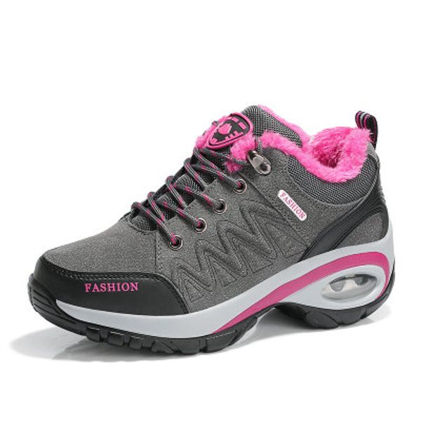 women outdoor shoes climbing shoes add fluff sports snow boots keep warm desert boots desert combat, Black
women outdoor shoes climbing shoes add fluff sports snow boots keep warm desert boots desert combat, Black