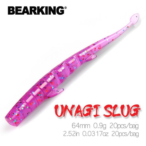 heap Fishing Lures BEARKING UNAGI Slug 20pcs 64mm0.9g Fishing Artificial Soft Lures Silicone Bass Pike Minnow Swimbait Jigging Plastic Ba
heap Fishing Lures BEARKING UNAGI Slug 20pcs 64mm0.9g Fishing Artificial Soft Lures Silicone Bass Pike Minnow Swimbait Jigging Plastic Ba