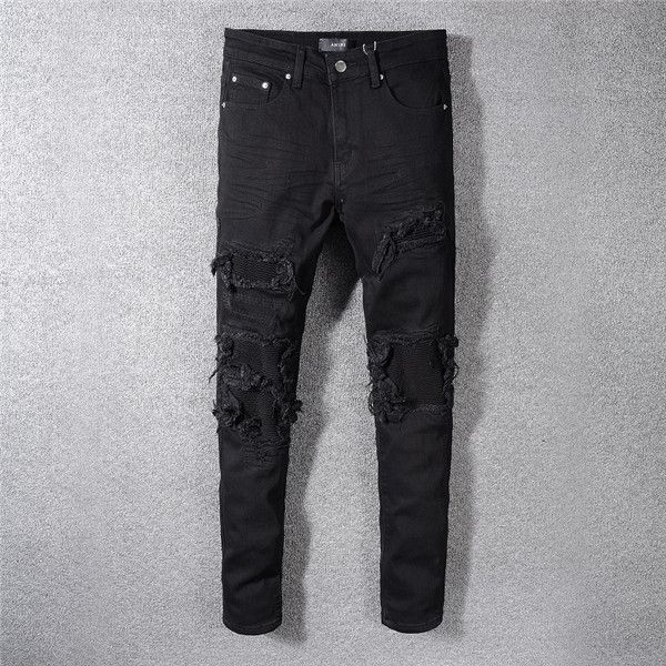 2020 mens jeans distressed ripped skinny jeans fashion designer mens pants slim fit motorcycle biker hip hop men denim pants, Blue
2020 mens jeans distressed ripped skinny jeans fashion designer mens pants slim fit motorcycle biker hip hop men denim pants, Blue