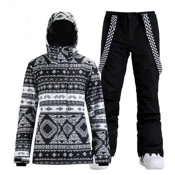 skiing jackets smn black mayan style women's snow suit wear snowboard clothes waterproof costumes winter outdoor ski jacket + pants
skiing jackets smn black mayan style women's snow suit wear snowboard clothes waterproof costumes winter outdoor ski jacket + pants