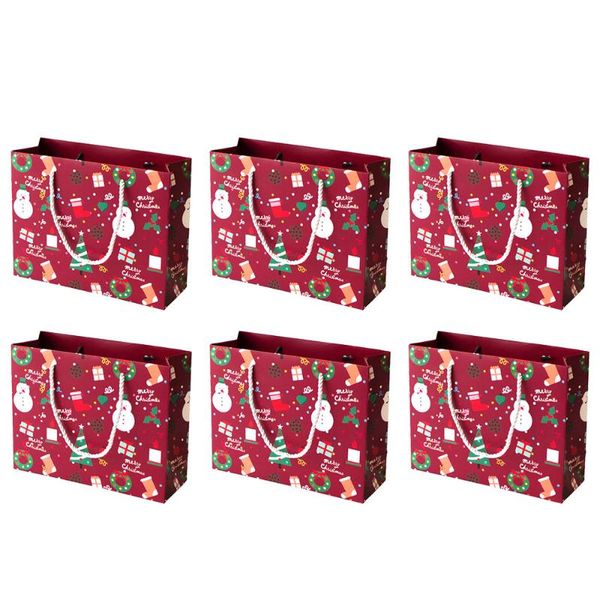 6pcs merry christmas gift bag paper gift wrapping bag xmas candy storage sugar portable package paper tote for party hom
6pcs merry christmas gift bag paper gift wrapping bag xmas candy storage sugar portable package paper tote for party hom