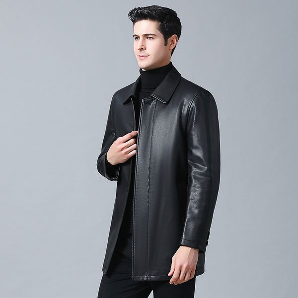 men's fur & faux 8xl 7xl plus size autumn winter leather clothing genuine fashion business casual jacket man wind coat men outerwear, Black
men's fur & faux 8xl 7xl plus size autumn winter leather clothing genuine fashion business casual jacket man wind coat men outerwear, Black