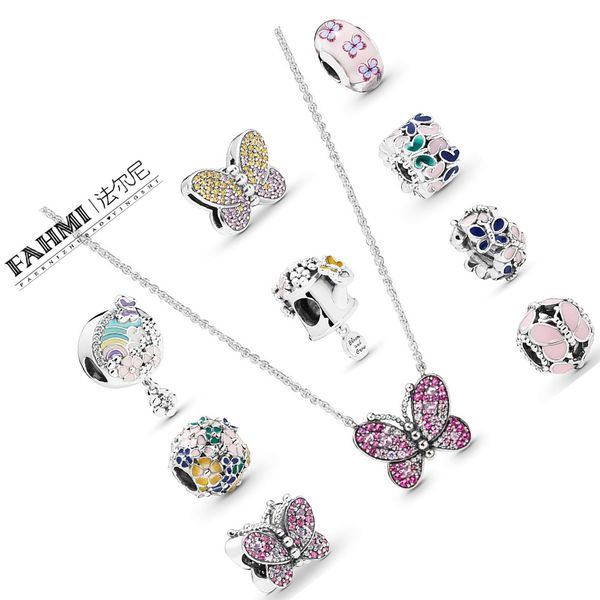 фахми 100% 925 sterling silver spring 2019 preview ослепительная розовая бабочка из бисера ожерелье клип spacer запущенный подряд, Black
фахми 100% 925 sterling silver spring 2019 preview ослепительная розовая бабочка из бисера ожерелье клип spacer запущенный подряд, Black