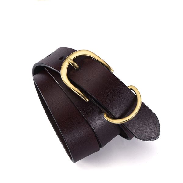 women's belt new fashion retro leather copper buckle pin buckle belt luxury cowhide for women, Black;brown
women's belt new fashion retro leather copper buckle pin buckle belt luxury cowhide for women, Black;brown