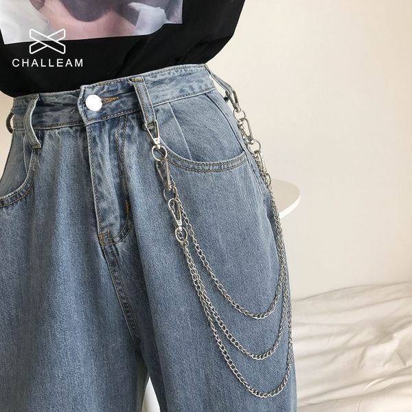 punk trousers belt chain men simple rock single/three layer silver keychain hip hop metal waist pant chain for women 210, Black;brown
punk trousers belt chain men simple rock single/three layer silver keychain hip hop metal waist pant chain for women 210, Black;brown
