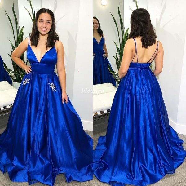 royal blue prom dresses spaghetti strapless a-line with pockets graduation evening party gowns customized plus size robe de soriee, Black;red
royal blue prom dresses spaghetti strapless a-line with pockets graduation evening party gowns customized plus size robe de soriee, Black;red