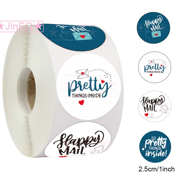 500pcs white happy mail stickers 1 circle thank you stickers for business pretty gift decoration envelope seal label stickers
500pcs white happy mail stickers 1 circle thank you stickers for business pretty gift decoration envelope seal label stickers