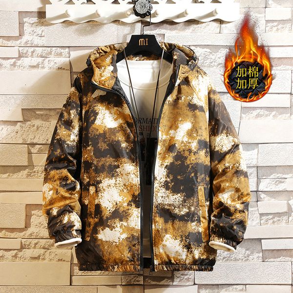 winter autumn parkas men's plus size warm camo jacket men's camo hooded windproof cotton liner parkas, Black
winter autumn parkas men's plus size warm camo jacket men's camo hooded windproof cotton liner parkas, Black