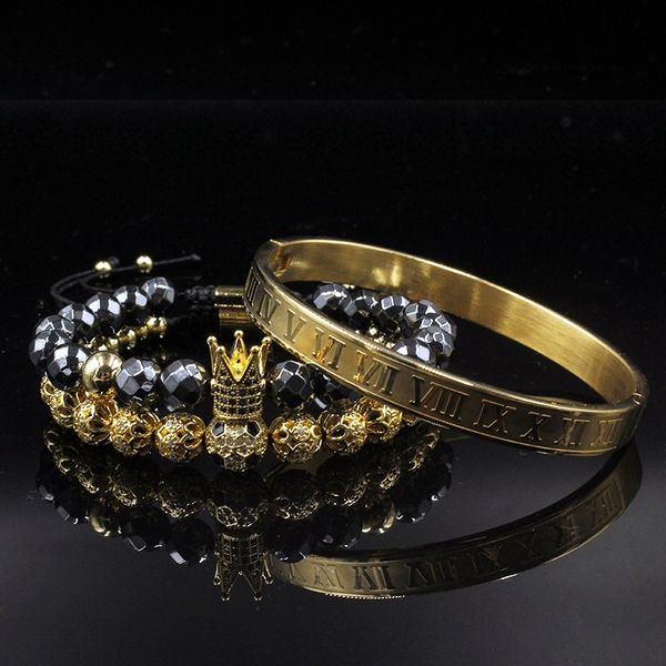 men bracelet jewelry 3pcs/set crown jewelry bileklik hematite beads braiding bracelets for women pulseira masculina feminina, Golden;silver
men bracelet jewelry 3pcs/set crown jewelry bileklik hematite beads braiding bracelets for women pulseira masculina feminina, Golden;silver