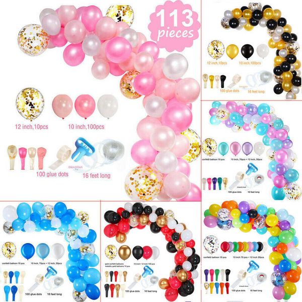 balloons+balloon arch kit 113pcs set birthday wedding baby shower garland party pink white gold latex air balloons
balloons+balloon arch kit 113pcs set birthday wedding baby shower garland party pink white gold latex air balloons