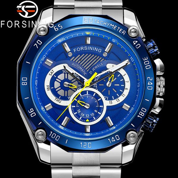 forsining automatic mechanical men wristwatch sport male clock stainless steel fashion man watch 6910, Slivery;brown
forsining automatic mechanical men wristwatch sport male clock stainless steel fashion man watch 6910, Slivery;brown