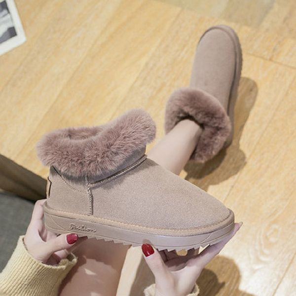 fur one snow boots female 2020 new winter fashion short tube thick thick cotton shoes plus velvet warm shoes large size, Black
fur one snow boots female 2020 new winter fashion short tube thick thick cotton shoes plus velvet warm shoes large size, Black