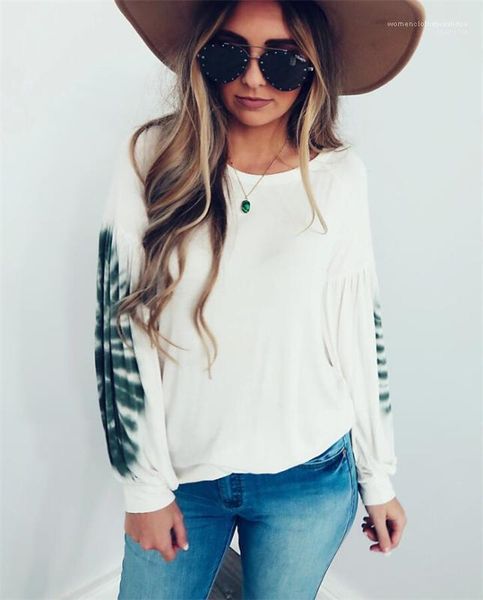 neck fashion cloting loose casual tees spring new womens designer print tshirt long sleeve crew, White
neck fashion cloting loose casual tees spring new womens designer print tshirt long sleeve crew, White