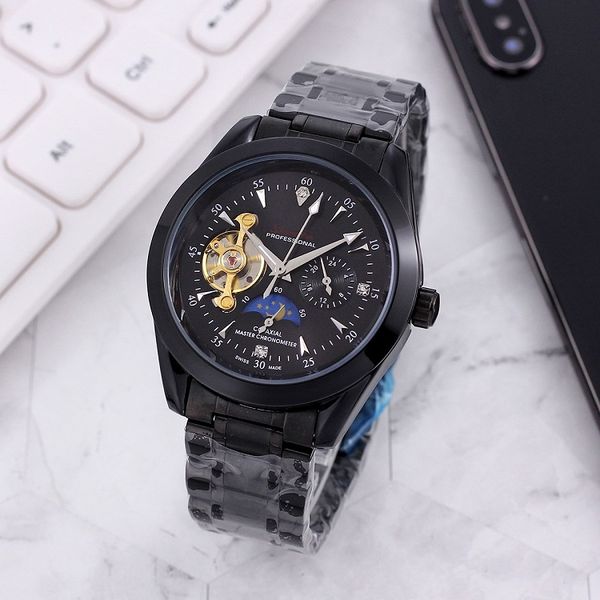 luxury mens watches five needle series wristwatch large flywheel automatic mechanical watch designer watches omg brand stainless steel strap, Slivery;brown
luxury mens watches five needle series wristwatch large flywheel automatic mechanical watch designer watches omg brand stainless steel strap, Slivery;brown