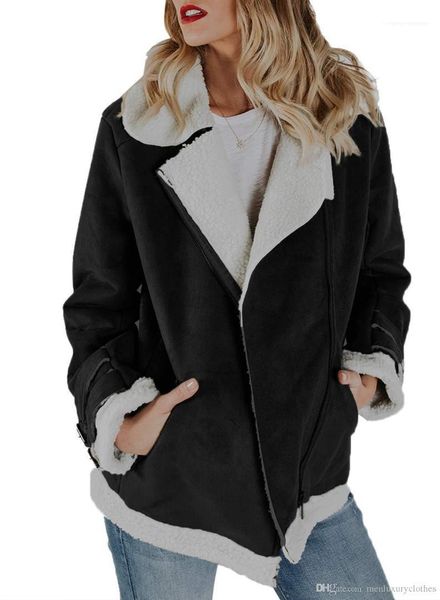 pockets pilot coats turndown collar lamb warm coat new motorbike women suede leather designer jacket plus size, Black;brown
pockets pilot coats turndown collar lamb warm coat new motorbike women suede leather designer jacket plus size, Black;brown