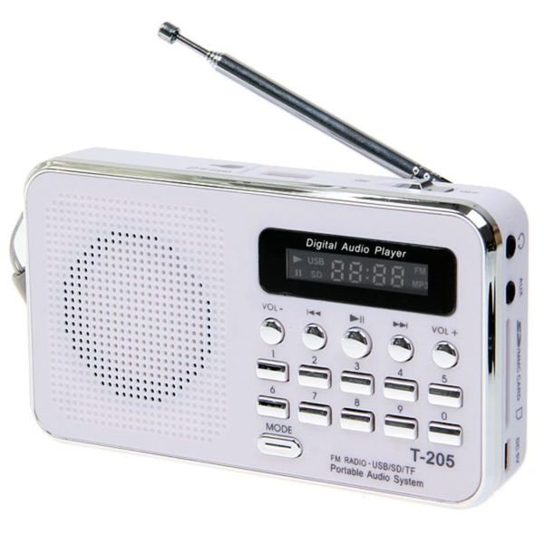radio t- 205 fm portable hifi card speaker digital multimedia mp3 music loudspeaker white camping hiking outdoor sports
radio t- 205 fm portable hifi card speaker digital multimedia mp3 music loudspeaker white camping hiking outdoor sports