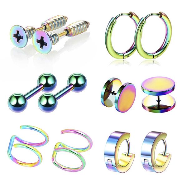6pairs stainless steel birthstone stud earring jewelry crystal ear piercing studs tragus cartilage, Golden;silver
6pairs stainless steel birthstone stud earring jewelry crystal ear piercing studs tragus cartilage, Golden;silver