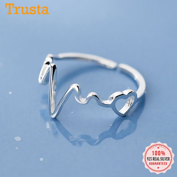 cluster rings trustdavis real 925 sterling silver sweet waves ecg hollow love opening ring size for women wedding fine s925 jewelry da1762, Golden;silver
cluster rings trustdavis real 925 sterling silver sweet waves ecg hollow love opening ring size for women wedding fine s925 jewelry da1762, Golden;silver