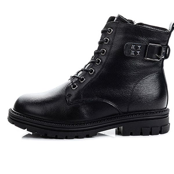 2020 new fashion autumn winter woman boots rivet leather british high-boots thick bottom casual shoes, Black
2020 new fashion autumn winter woman boots rivet leather british high-boots thick bottom casual shoes, Black