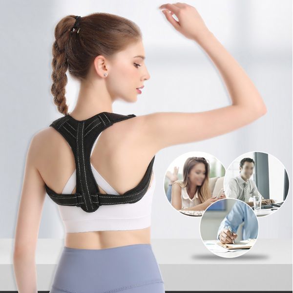 clavicle posture corrector back support belt corset orthopedic brace shoulder correct adjustable support brace belt, Black;blue
clavicle posture corrector back support belt corset orthopedic brace shoulder correct adjustable support brace belt, Black;blue
