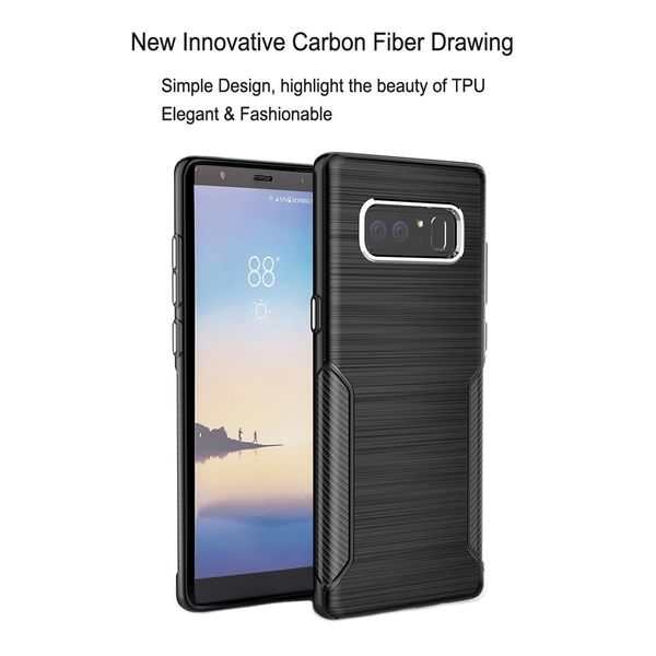 cgjxsfor note 8 simple design elegant fashionable case shockproof soft tpu carbon fiber shell silicone back light cover 
cgjxsfor note 8 simple design elegant fashionable case shockproof soft tpu carbon fiber shell silicone back light cover